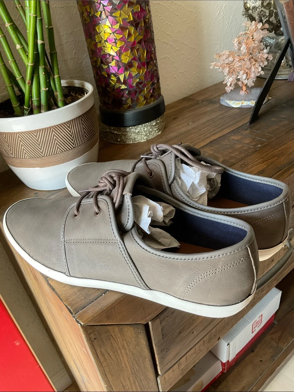 Aldo Men's Slip-On Lace-Up Sneakers in Taupe